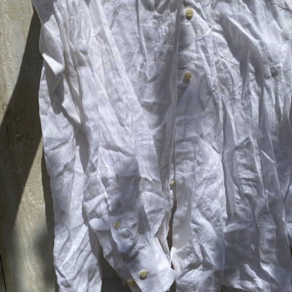 Peter Millar Men’s Linen button shirt size Large - Picture 3 of 8